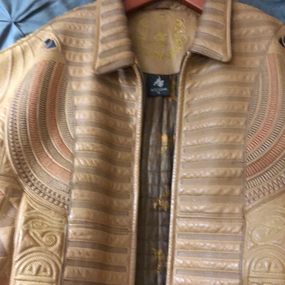 Leather AL Wissam jacket - Picture 2 of 3